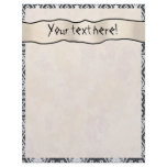 Delicate Lace Fabric  Scrapbook Pages - 09 Letterhead Template
