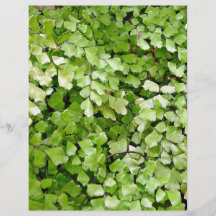 Delicate leafy background personalized flyer