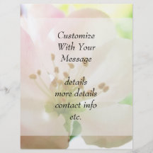 Delicate Pink Apple Blossom Flyer Design