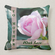 Delicate Pink Rose Pillows
