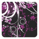 Delicate Purple Floral Sticker