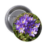 Delicate Purple Flowers CricketDiane Florals Pinback Buttons