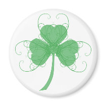 Delicate Shamrock Fridge Magnets