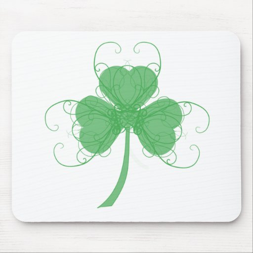 Delicate Shamrock Mousepad