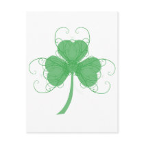 Delicate Shamrock Postcards