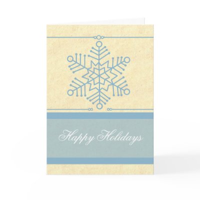 Delicate Snowflake Christmas Card by SuperstarbingHoliday