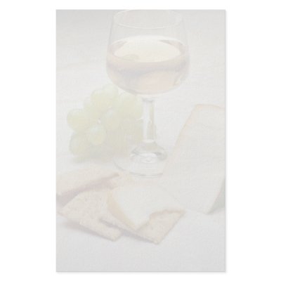 Delicious Cheese, crackers and wine glass Stationery Paper by inspirelove