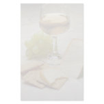 Delicious Cheese, crackers and wine glass stationery
