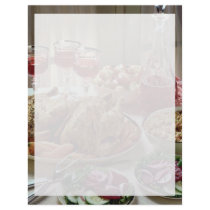 Delicious Chicken, salad and cucumber Letterhead