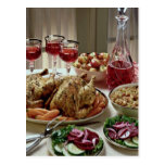 Delicious Chicken, salad and cucumber Post Card