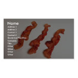 Delicious Cooked bacon Business Card Templates