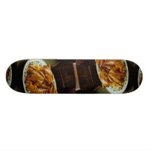 Delicious Cornish game hen platter Skate Decks