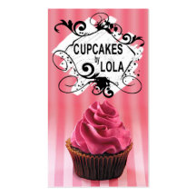 Delicious Cupcakes - Confections Desserts Pastries Business Card Templates