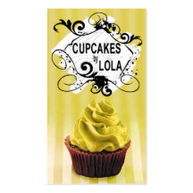 Delicious Cupcakes - Confections Desserts Pastries Business Card Templates