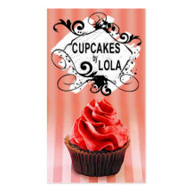 Delicious Cupcakes - Confections Desserts Pastries Business Card
