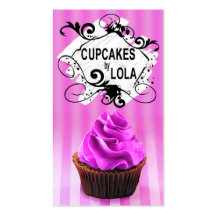 Delicious Cupcakes - Confections Desserts Pastries Business Cards