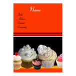 DELICIOUS CUPCAKES DESERT SHOP, Orange Yellow Business Card Templates