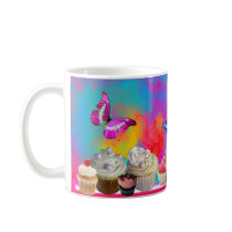 DELICIOUS CUPCAKES DESERT SHOP,Pink ,Red ,Orange Mugs