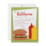 Delicious Hamburger Custom Invites
