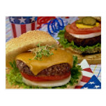 Delicious Hamburger Postcard