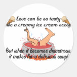 Delicious Love Round Sticker