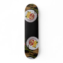 Delicious Low-calorie chicken breast plate Skate Board