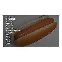 Delicious Plain hot dog Business Cards