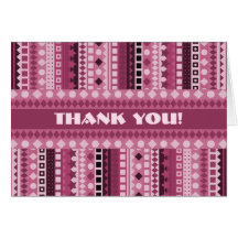 Delicious Raspberry Sherbet Pink Thank You Greeting Cards