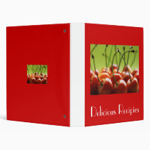 Delicious Recipies Vinyl Binder