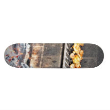 Delicious Roasted Chicken Above The Fire Skateboards