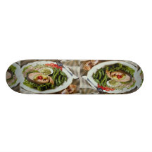 Delicious Salmon plate Skateboards