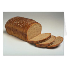 Delicious Sliced wheat bread Greeting Cards