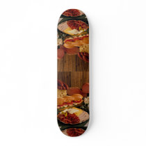 Delicious Submarine sandwich with meats and cheese Skateboard Decks