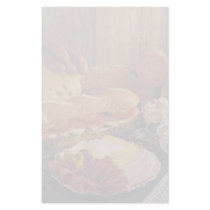 Delicious Submarine sandwich with meats and cheese Custom Stationery
