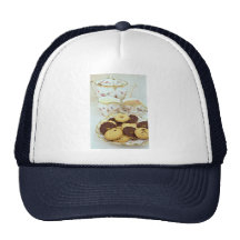Delicious Tea and biscuits with 'posh' china Mesh Hats