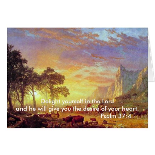 Delight yourself in the Lord,Psalm 37 Card