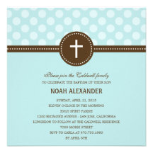 Delightful Dots Baptism/Christening Invitation