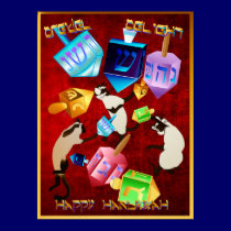 Delightful Dreidels-lettered Poster posters