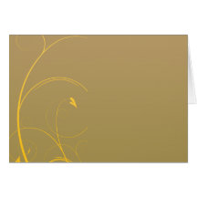 Delightful golden yellow swirl Christmas gift Cards