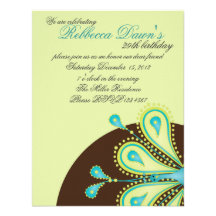 Delightfully Feathered! Personalized Invitations