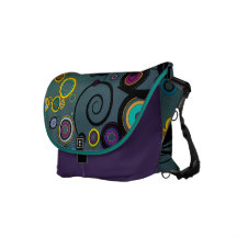 Delirium - Abstract Art Messenger Bag