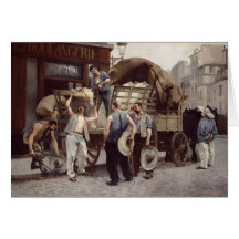 Delivering Flour, 1885 Cards