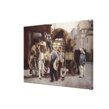 Delivering Flour, 1885 Gallery Wrapped Canvas