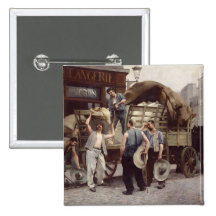 Delivering Flour, 1885 Pinback Buttons