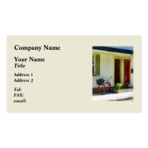 Delivery Bicycle by Two Red Doors Business Cards