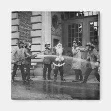 Delousing Santa Claus, 1920s Magnets