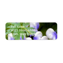 Delphinium Return Address Label