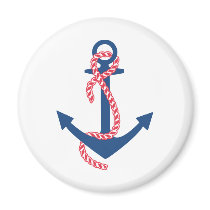 Delta Gamma Anchor Refrigerator Magnet