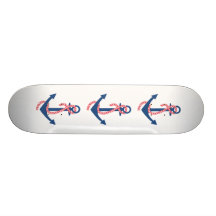 Delta Gamma Anchor Skate Board