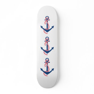 Delta Gamma Anchor Skate Board by deltagamma